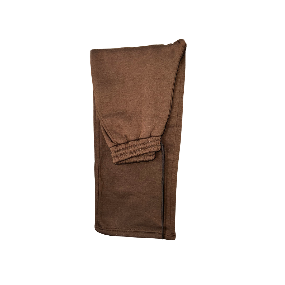 Jogging coupe ample marron