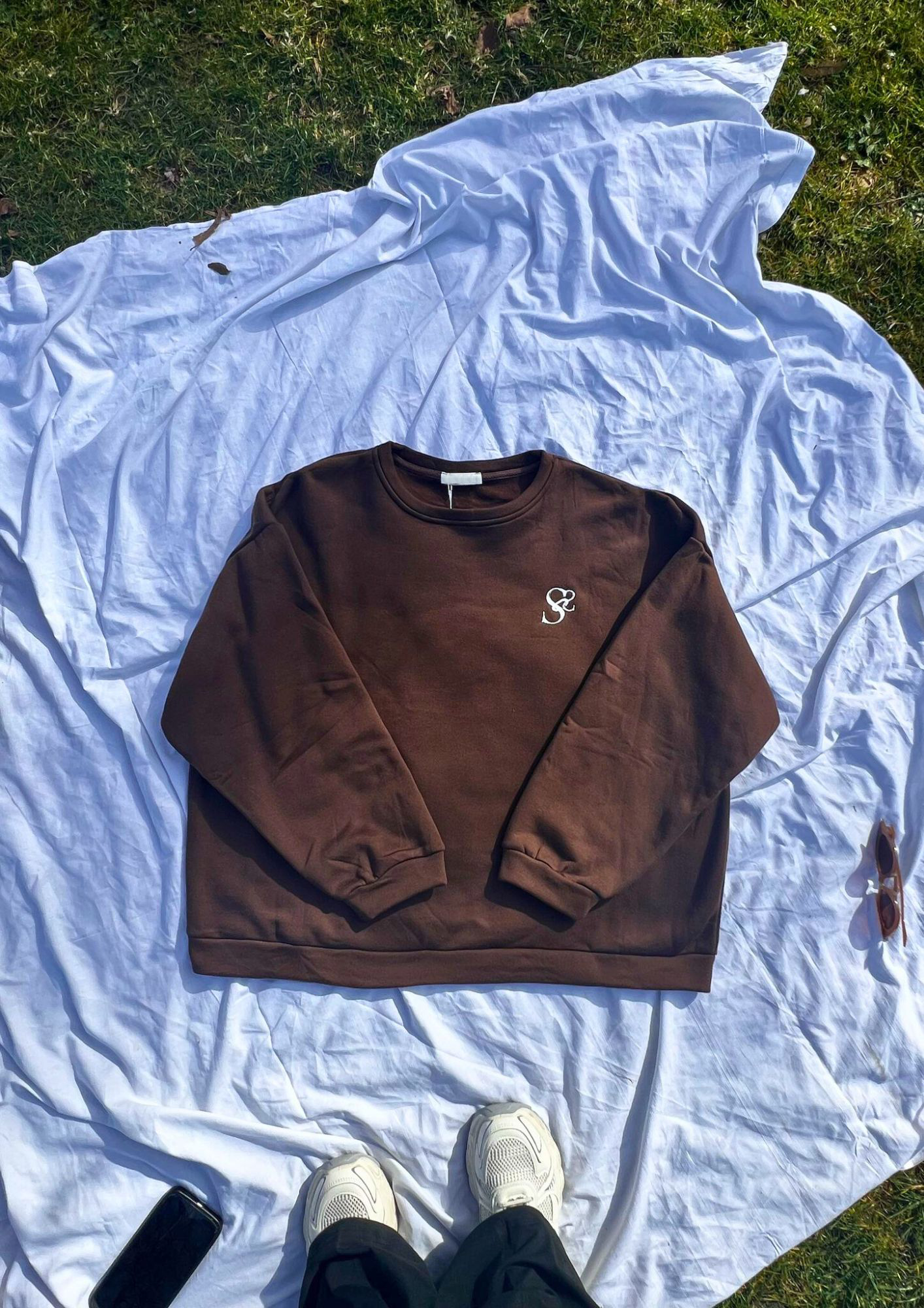 Adam - Sweat oversize - Marron