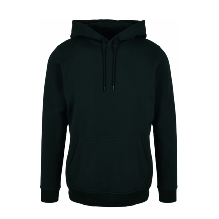 Sweat à capuche noir - Cordon rond - A personnaliser