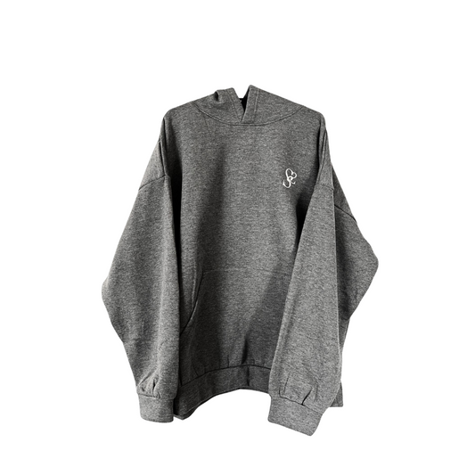 Sweat oversize avec capuche couleur grise