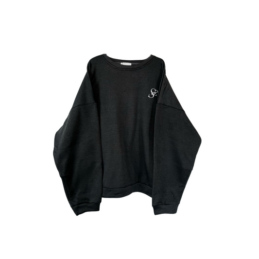 Sweat oversize sans capuche couleur grise