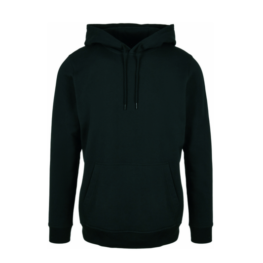 Sweat à capuche noir - Cordon rond - A personnaliser
